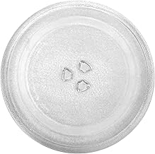 9.6'' Inch Microwave Oven Replacement Turntable Rotating Baking Glass Tray Glass Plate Fiber Glass Microwave Turntable Plate Fiber Glass Baking Dish (Microwave Safe)