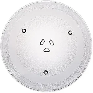 Microwave Glass Turntable Plate/Microwave Rotation Plate/Turntable Glass Tray only Compatible for Samsung CE77JD-CS Microwave (10 Inches / 255 MM) Fiber Glass Microwave Turntable Plate