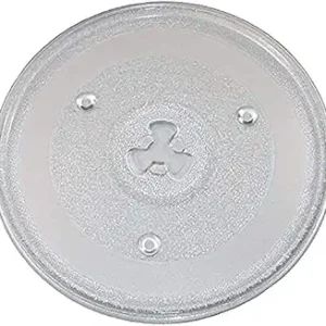10.6 inches Diameter Microwave Oven Replacement Turntable/Rotating Tray/Baking Glass Tray/Baking Glass Plate (Transparent) Fiber Glass Microwave Turntable Plate