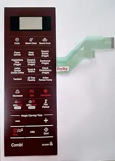CE103FF Microwave Oven Membrane Touch Keypad CE113PF/XTL (Red)