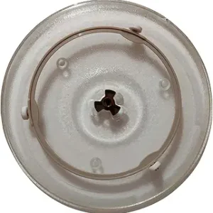 10.6 Inch Microwave Oven Glass Plate Turntable Plate Set (Turntable Plate, Coupler & Roller Support ring)