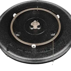 12.5 Inch Microwave Oven Turntable Plate Complete Set Roller & Shaft Fiber Glass Microwave Turntable Plate