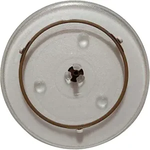 12.5 Inch Microwave Oven Glass Plate Turntable Plate Set (Turntable Plate, Coupler & Roller Support ring)