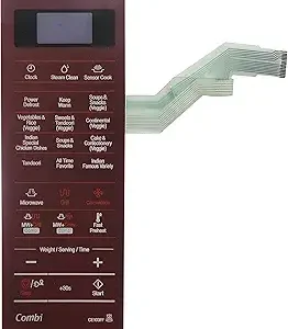 Microwave Oven Membrane Keypad Compatible/Replaceable For Microwave Model No - CE103FF (Red)
