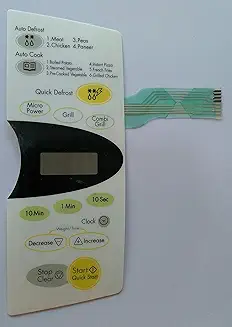 MG396WA Microwave Oven Membrane Keypad (White)