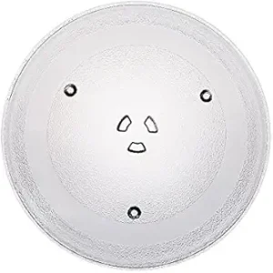Microwave Glass Turntable Plate/Microwave Rotation Plate/Turntable Glass Tray only Compatible for Samsung Ce77Jd (10 Inches_Transparent) Fiber Glass Microwave Turntable Plate
