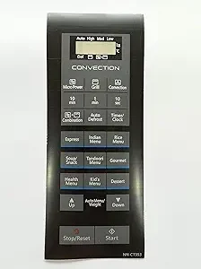 Microwave Oven Membrane Keypad Compatible/Replaceable with Microwave Model No - NNCT353