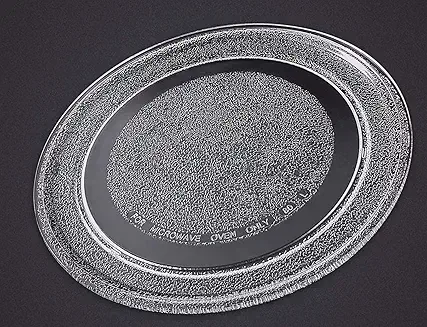 9.5 Inch Microwave Oven Replacement Turntable Glass Tray/Plate Fiber Glass Competible With LG MS2043DB Plain Fiber Glass Microwave Turntable Plate