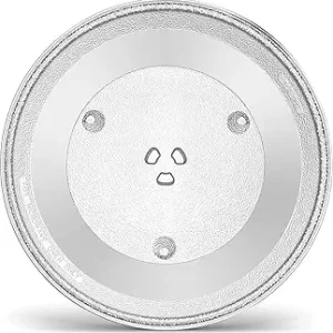 12.5 inch Diameter Microwave Oven Replacement Turntable/Rotating Plate/Baking Glass Tray/Glass Plate (Transparent) Fiber Glass Microwave Turntable Plate