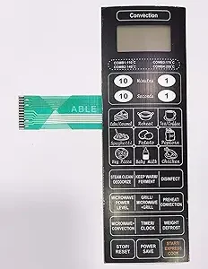 23BC4 (Steam Clean Deodrize) Microwave Oven Membrane Keypad (Black)