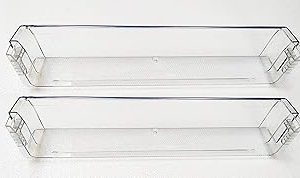 Acrylic Middle and Lower Bottle Shelf - 2 Pack, Modern Style, Tiered Shelf, Compatible with LG Double Door Refrigerator Models GL-D292, GL-N292, GL-314PMG4, GL-318PNG4