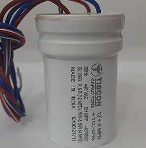 Washing Machine Dual Capacitor 12+4 MFD